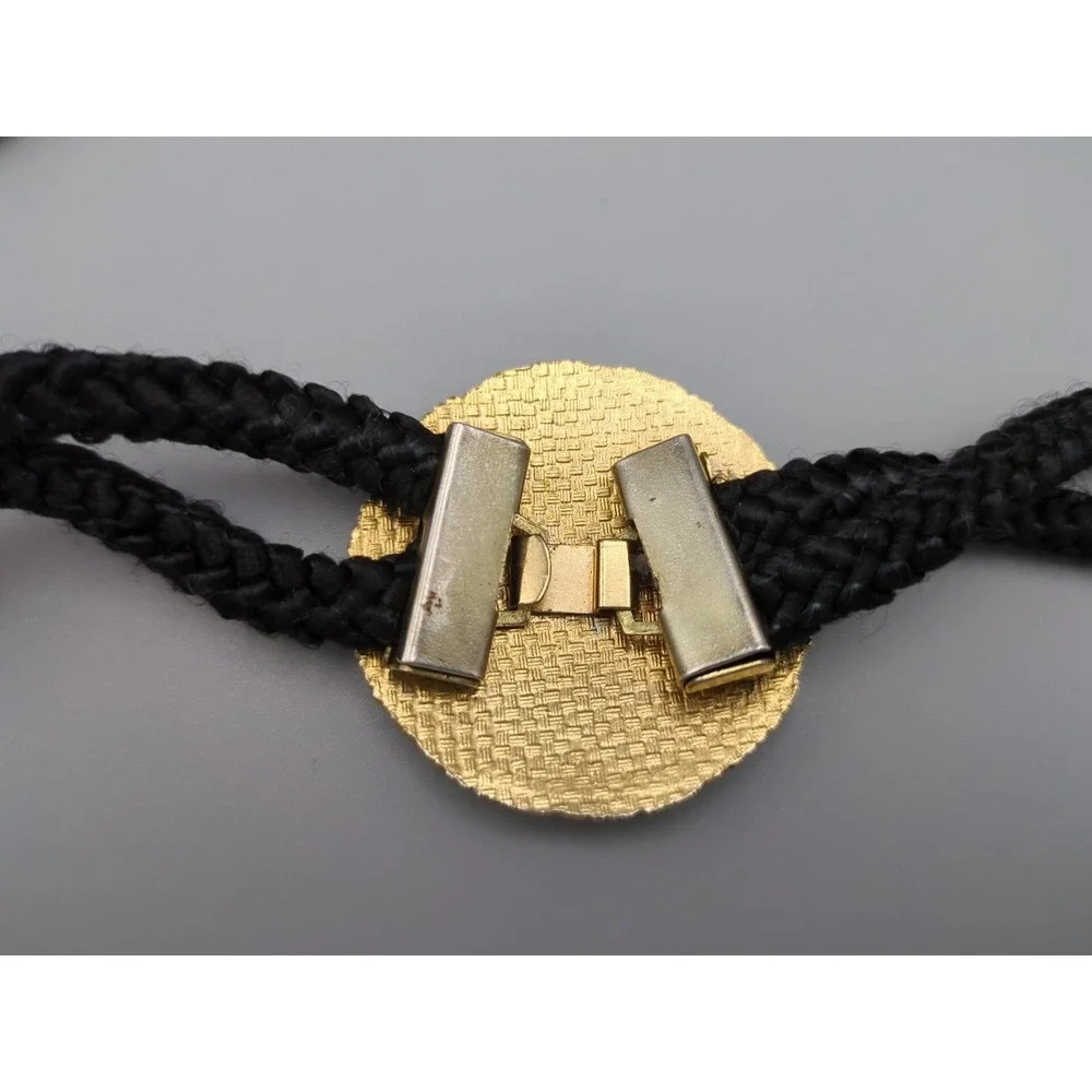 Vintage 1980s Stretch Cord Belt‎ Hook Floral Cloisonne Buckle